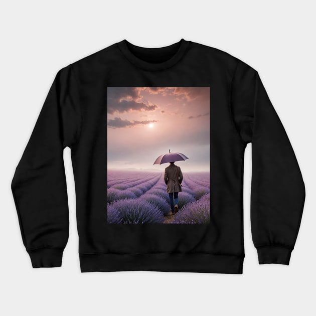 Lost in strawberry fields Crewneck Sweatshirt by Absurd Psychedelia